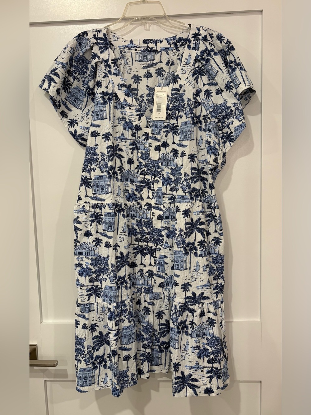 2X Vineyard Vines Harbour Dress Nautical Navy
